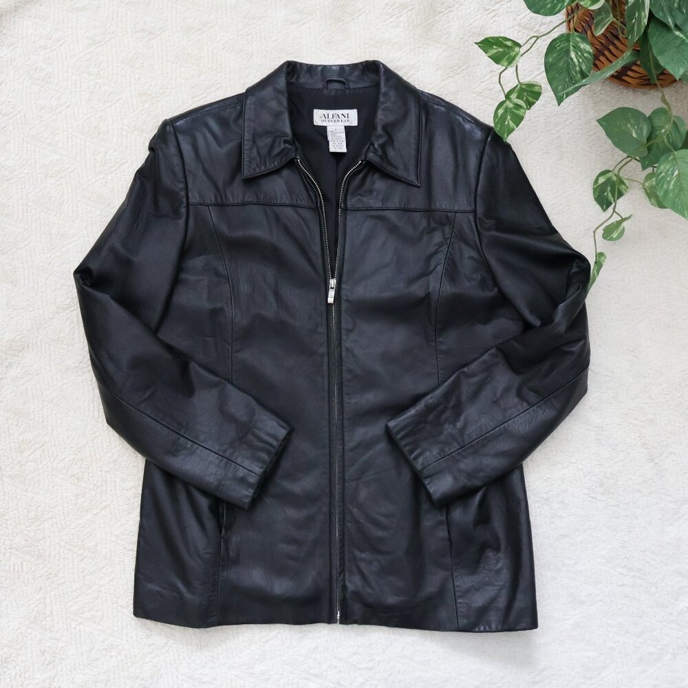 Vintage Leather Blazer Jacket